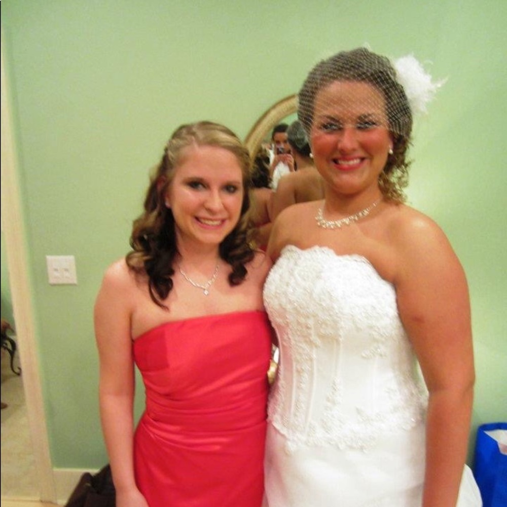 Red Strapless Dress
